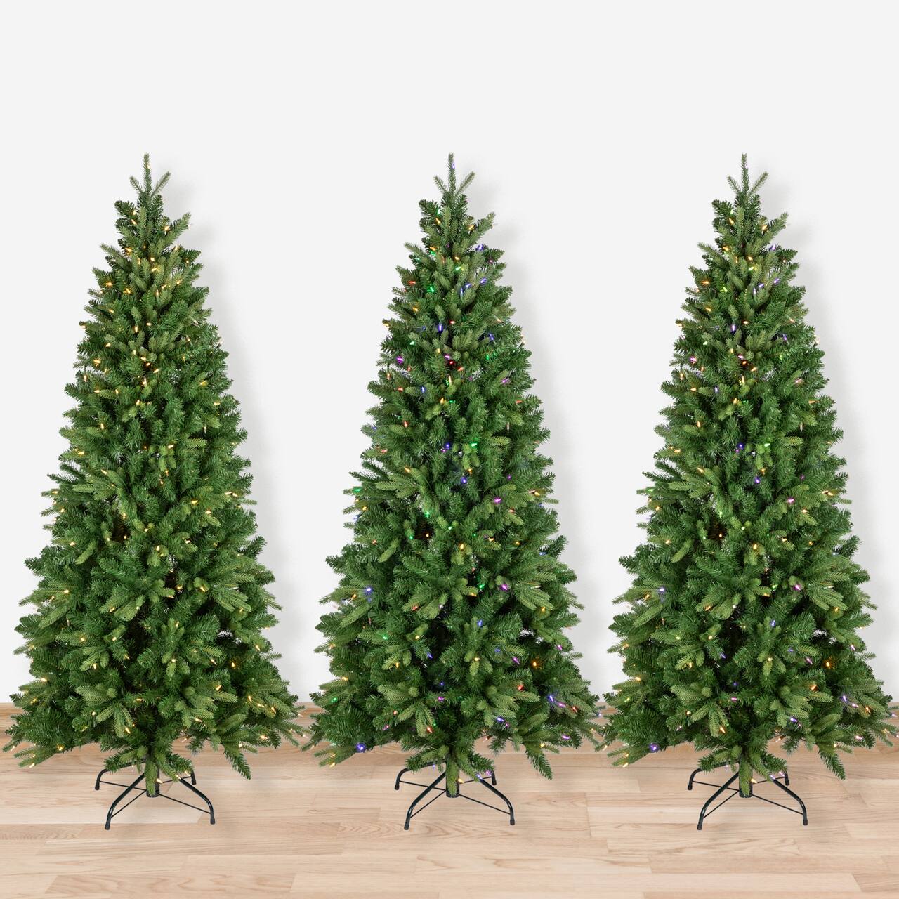 7.5ft. Pre-Lit Washington Frasier Fir Artificial Christmas Tree, Dual Color LED Lights